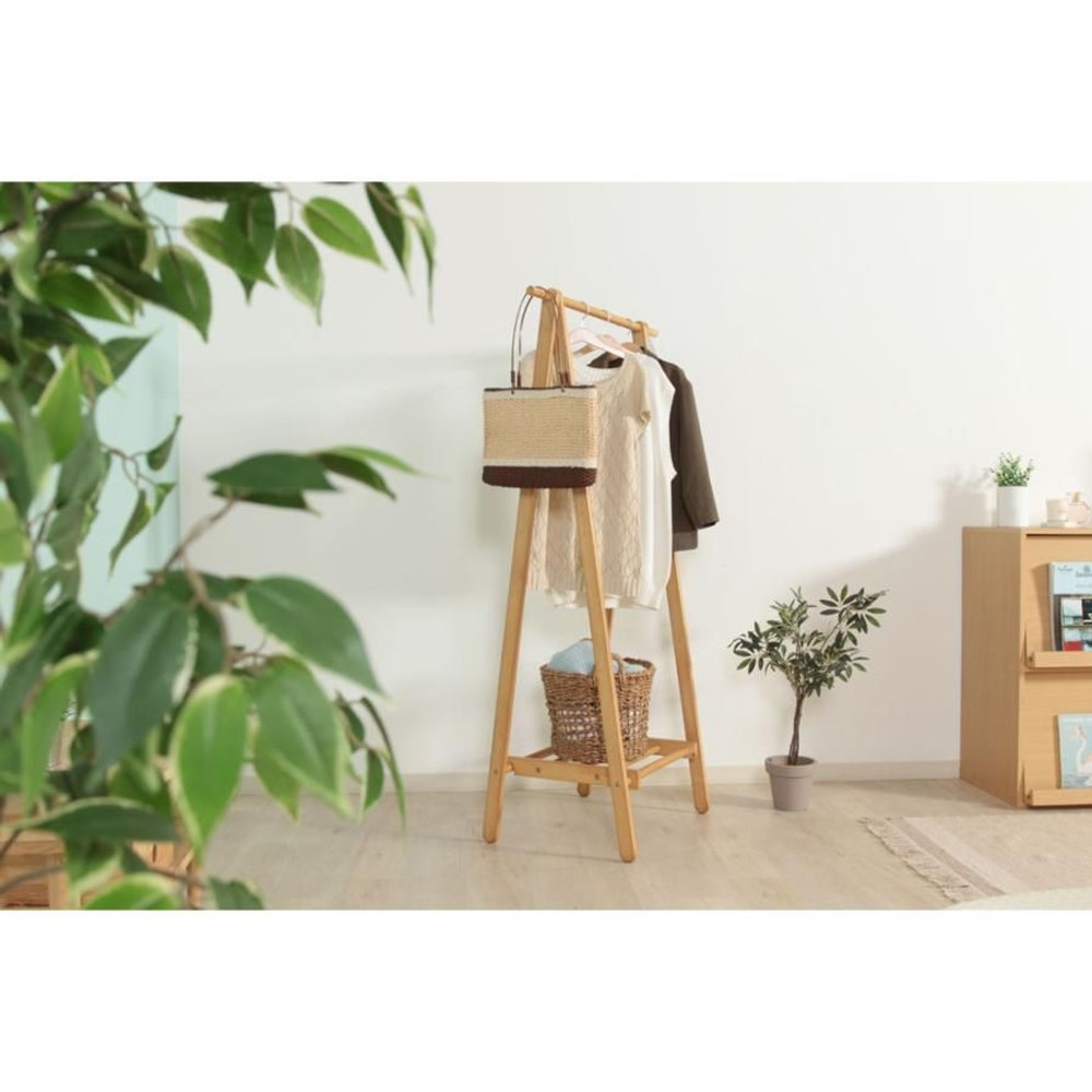 不二貿易  木製ハンガー　6110ー6ー80（ＫＩ）ＮＡ 【メーカー直送・代引不可】, ナチュラル, 6110ー6ー80（ＫＩ）ＢＲ