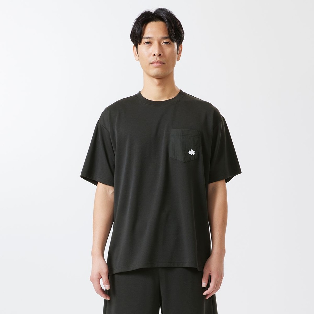 LOGOS by LIPNER ボディリカバリーTシャツ ♯35503　ブラック, ブラック, Mサイズ