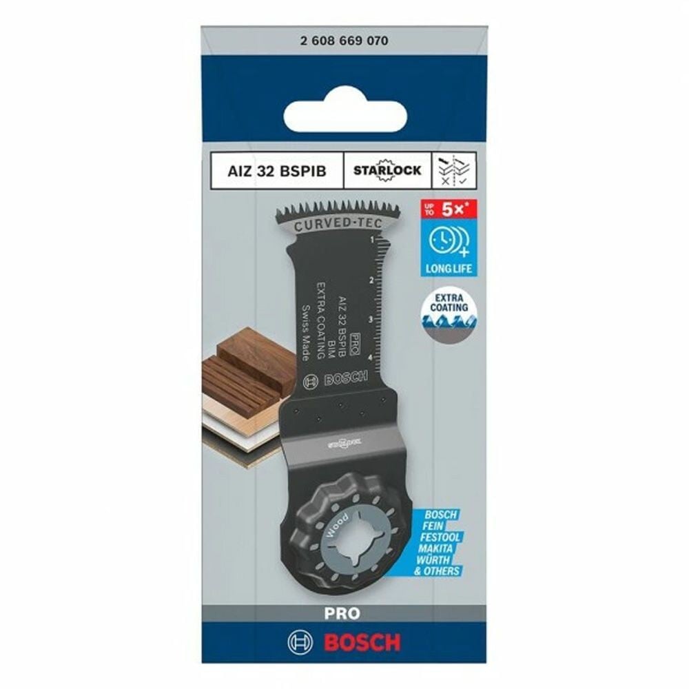 ボッシュ 堅木コンパネ用ブレード AIZ32BSPIB, ブラック, 刃幅32mm&times;刃長50mm