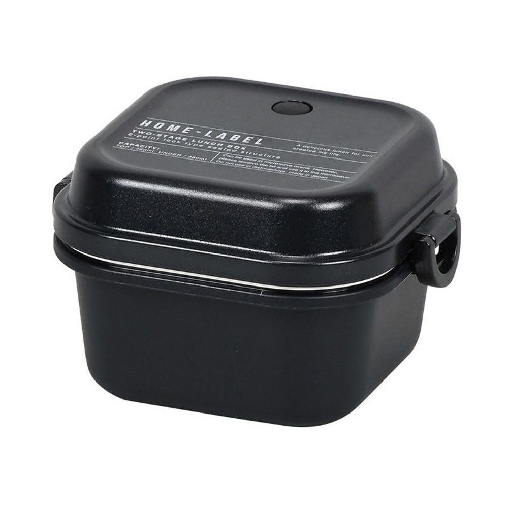 パール　ランチボックス　正方形　ブラック, その他カラー２, Lサイズ