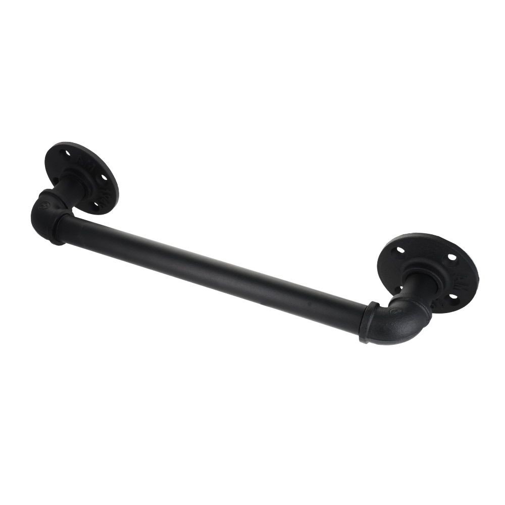 ＤＩＹパイプ黒セット　タオル掛け, ブラック, タオル掛