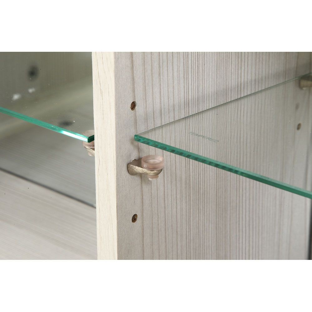 不二貿易 コレクションシェルフ　クレール　ワイド　ホワイトウォッシュ【メーカー直送・代引不可】, ホワイト, 幅795mm&times;奥行250mm&times;高さ460mm