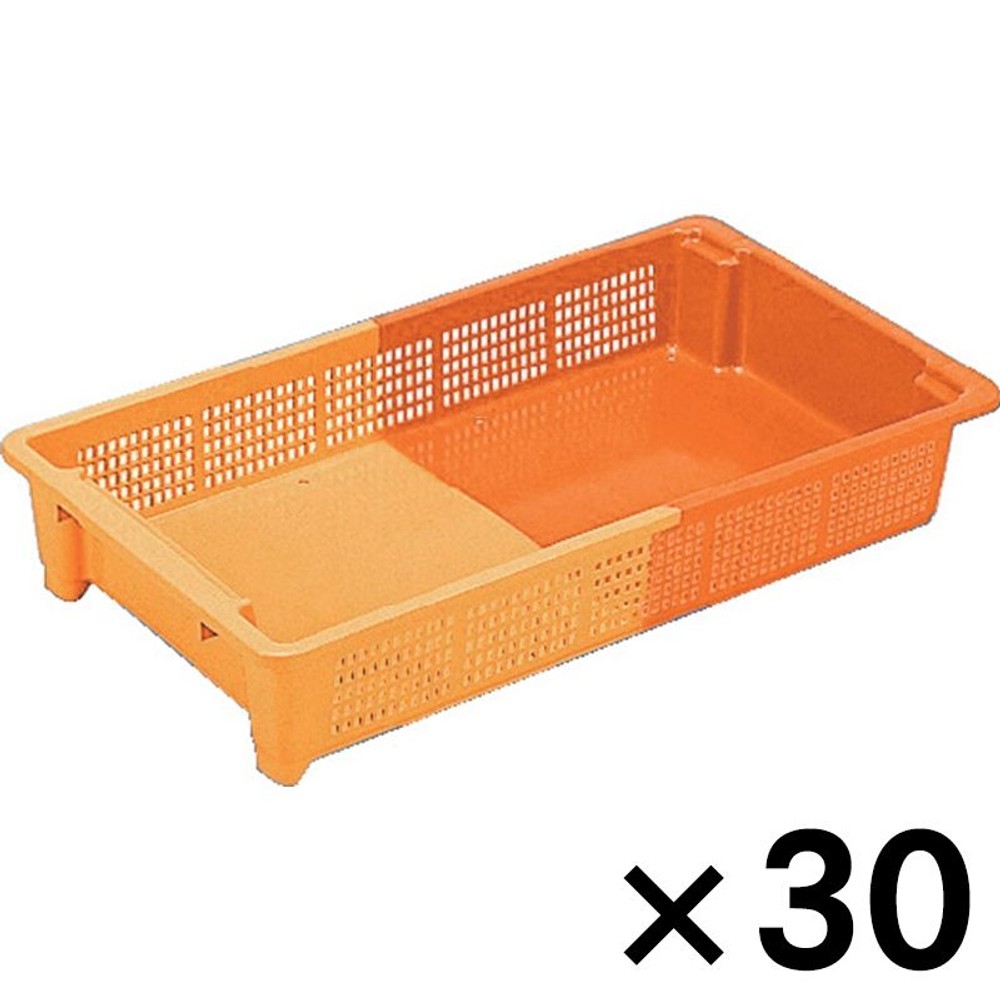 サンコー ＳＮコンテナーＣ＃12　　オレンジ／オレンジ &times;30個セット【メーカー直送・代引不可】【法人限定】【日祝配送不可・時間指定不可】, オレンジ, 30P