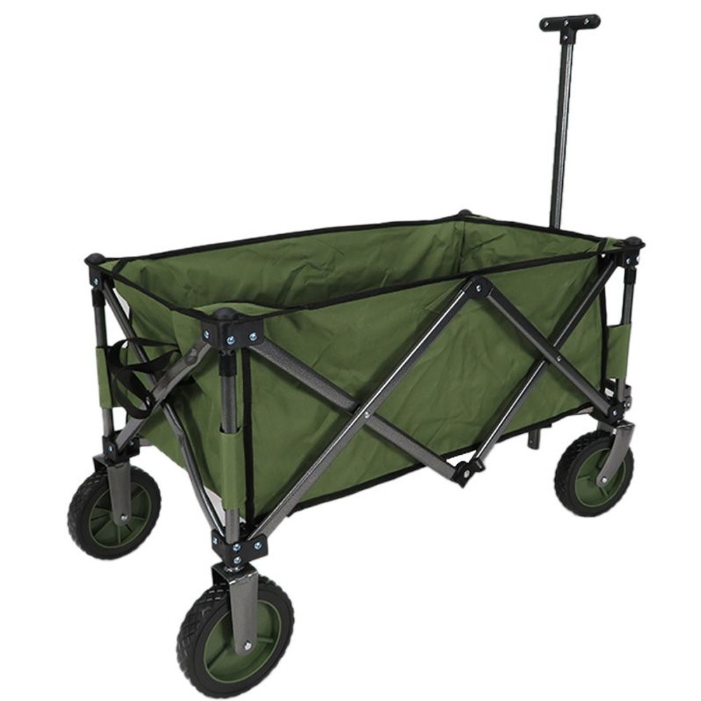 ◆折りたためるキャリーワゴン　オリーブ, オリーブ, 幅490&times;奥行930&times;高さ900