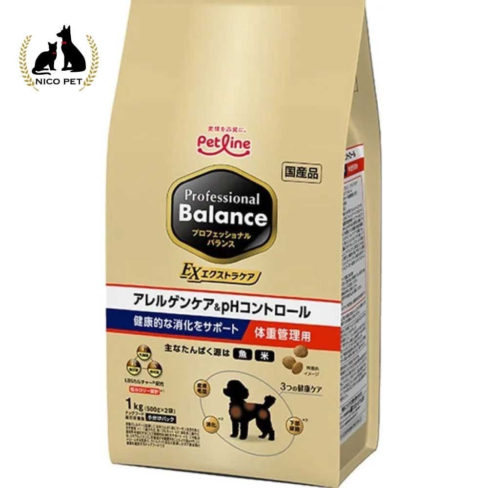 プロフェッショナルバランス エクストラケア アレルゲンケア＆pHコントロール 健康的な消化をサポート 体重管理用 1kg, 体重管理用, 1.0kg