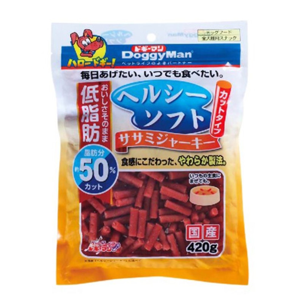 ヘルシーソフト　ササミジャーキー　カットタイプ　420ｇ, ササミ, 420g
