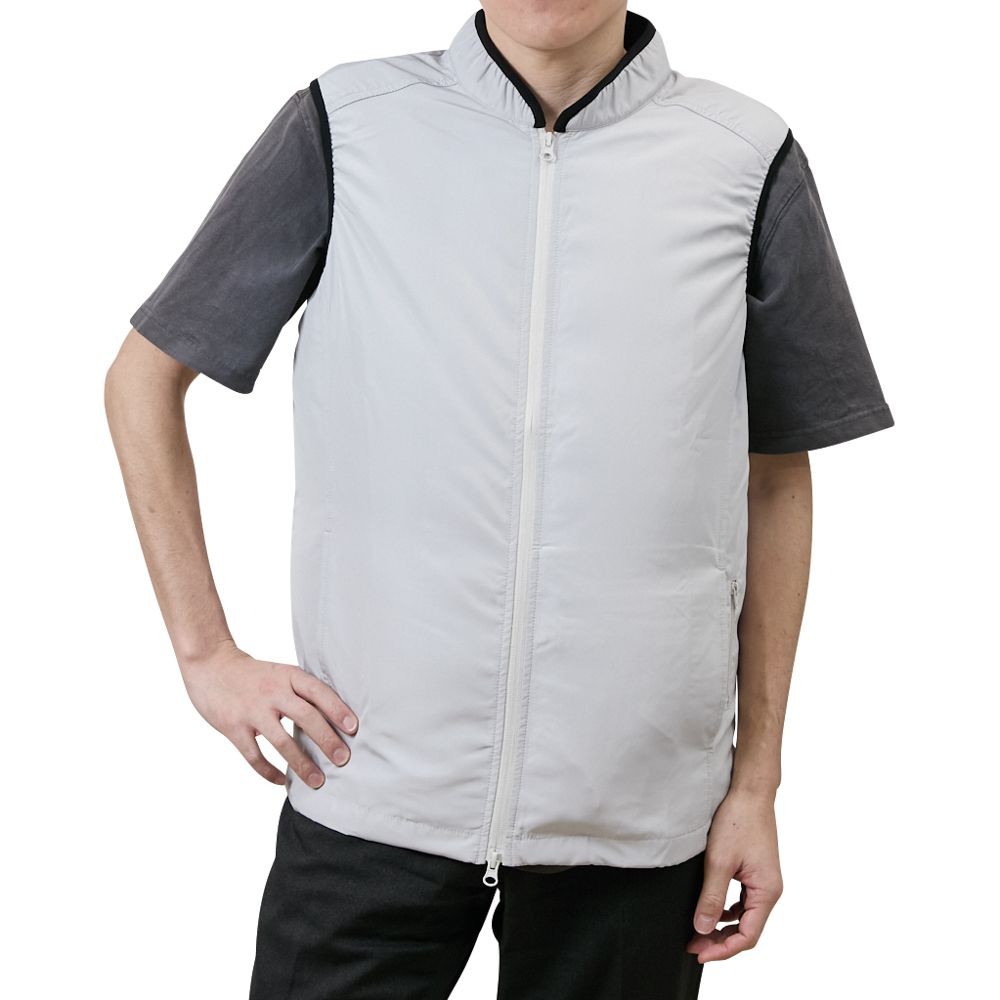 ※今期販売終了【2025年モデル】ウイザ WIZ'A 空調ウェア　ベーシック　ベスト　グレー, グレー, Sサイズ