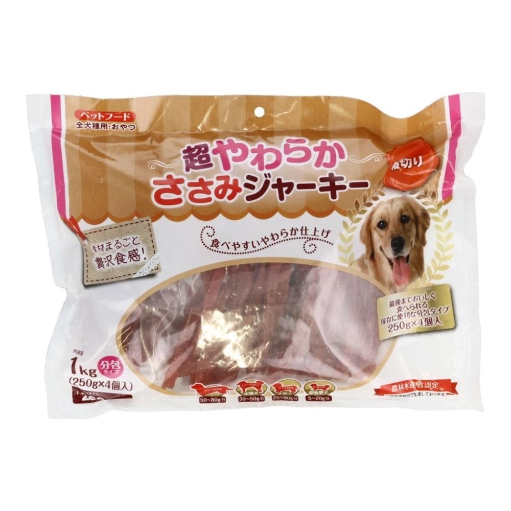 超やわらかささみジャーキー　細切り, 細切り, 約1000g