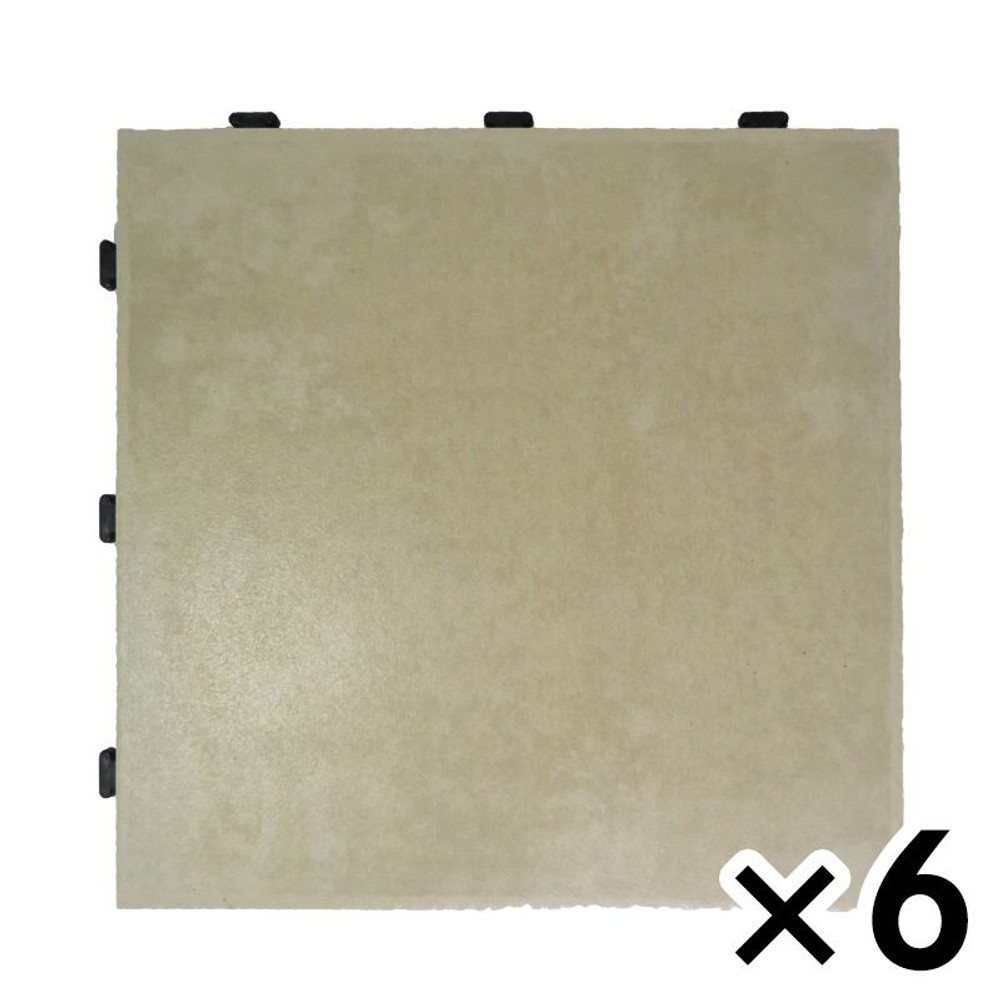 ジョイント式セラミックパネル, ブラウン, 6個セット