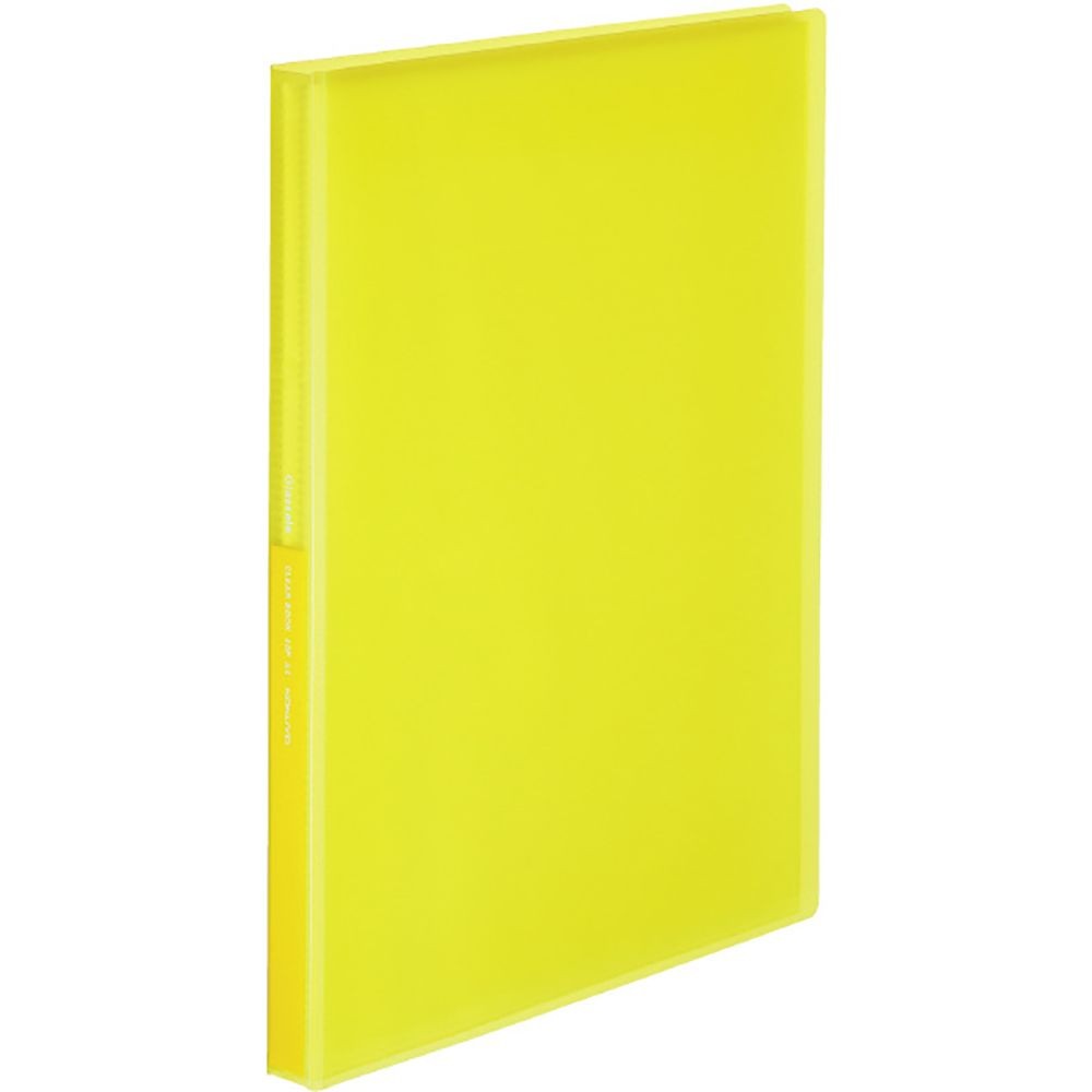 コクヨ　クリヤーブックグラッセルＡ４　40枚Y ラ-GL40Y, イエロー, A4