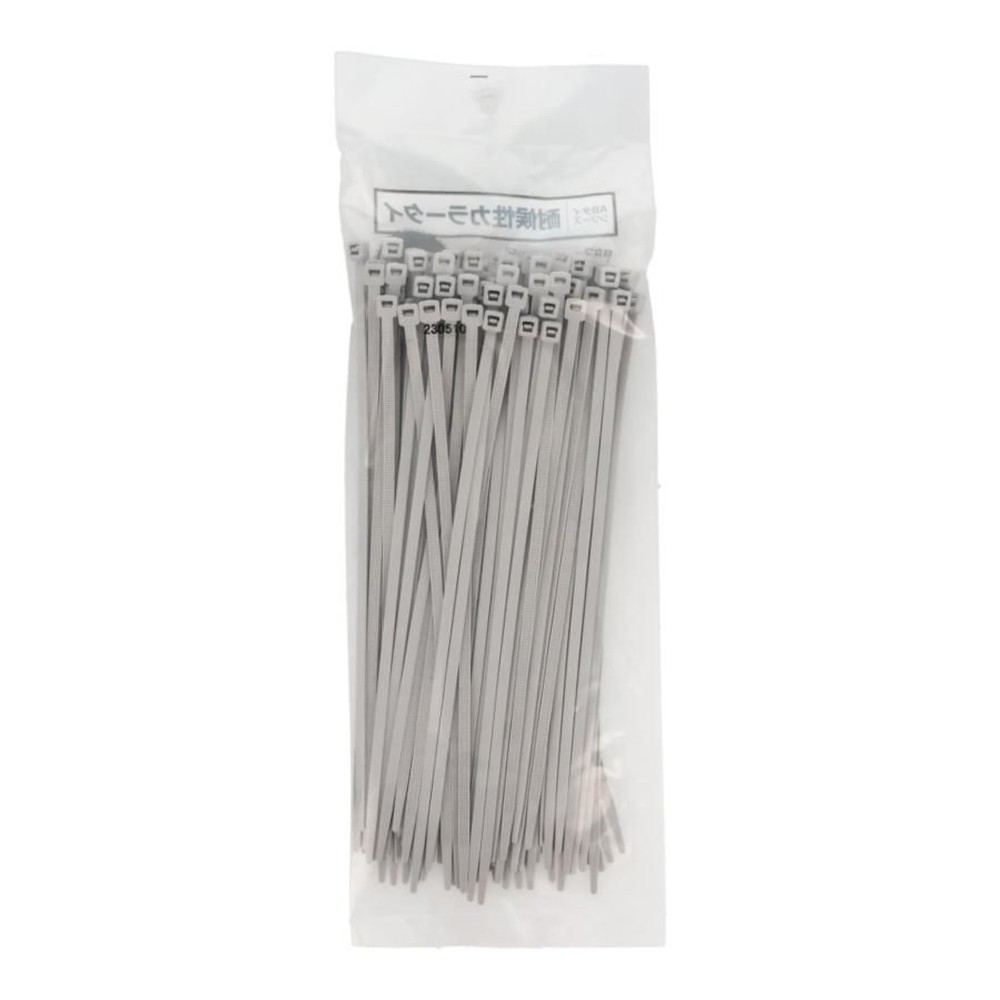 TYTON　インシュロックタイ　耐候性カラータイ 幅4.8×長さ251mm, グレー, 100本入り
