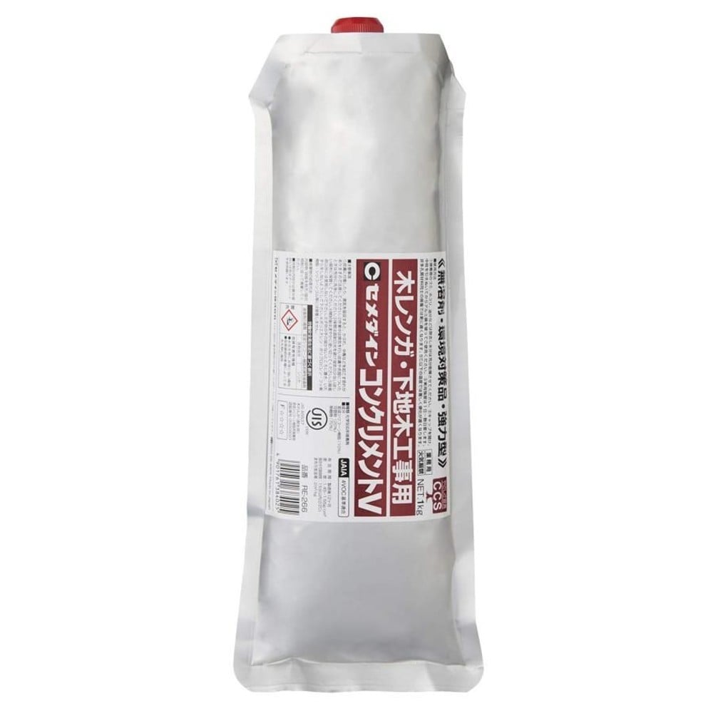 セメダイン 木レンガ・下地木工事用 コンクリメントV 1kg RE-227, 灰色, 1.0kg
