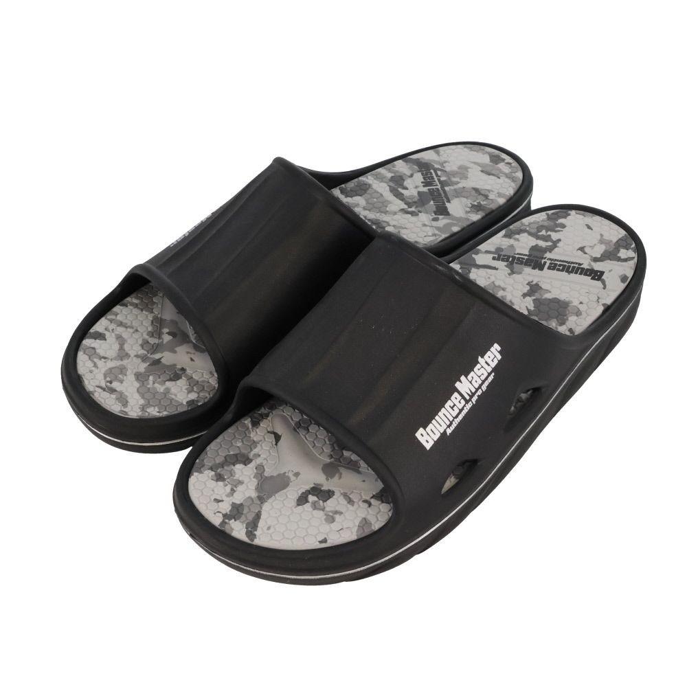 紳士　ＢＭ防滑高弾力　シャワーサンダル　ＢＫＧＹ　ＬＬ, ブラック&times;グレー, LLサイズ