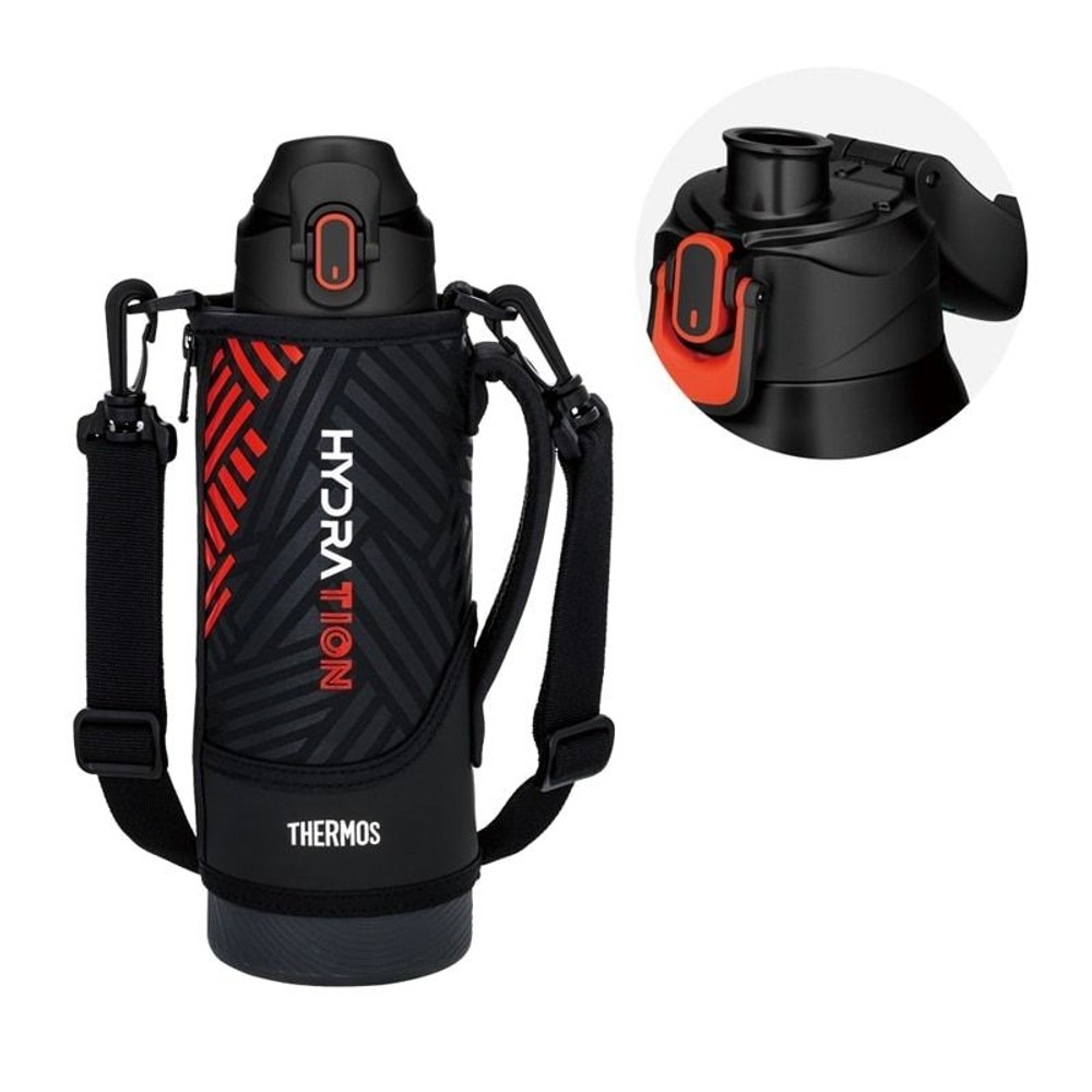 サーモス　真空断熱スポーツボトル ＦＪＳ１０００Ｆ ＢＫＯＲ, ブラックオレンジ, 1.0L