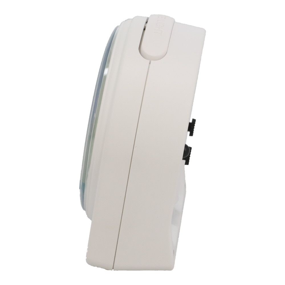 ウィザ WIZ'A コンパクトなアナログ目覚まし時計, ホワイト, WIZA-T048