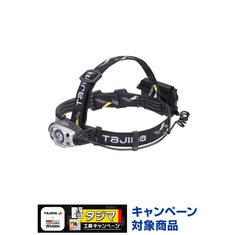 TAJIMA（タジマ） 　ヘッドライト ED 420lm 大径照射 3730セット　LE-E421D-SP, ブラック, 420lm
