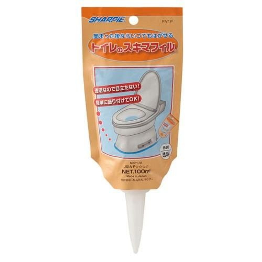 シャープ化学工業 一般用接着剤 トイレのスキマフィル 100ml, 透明, 100ml