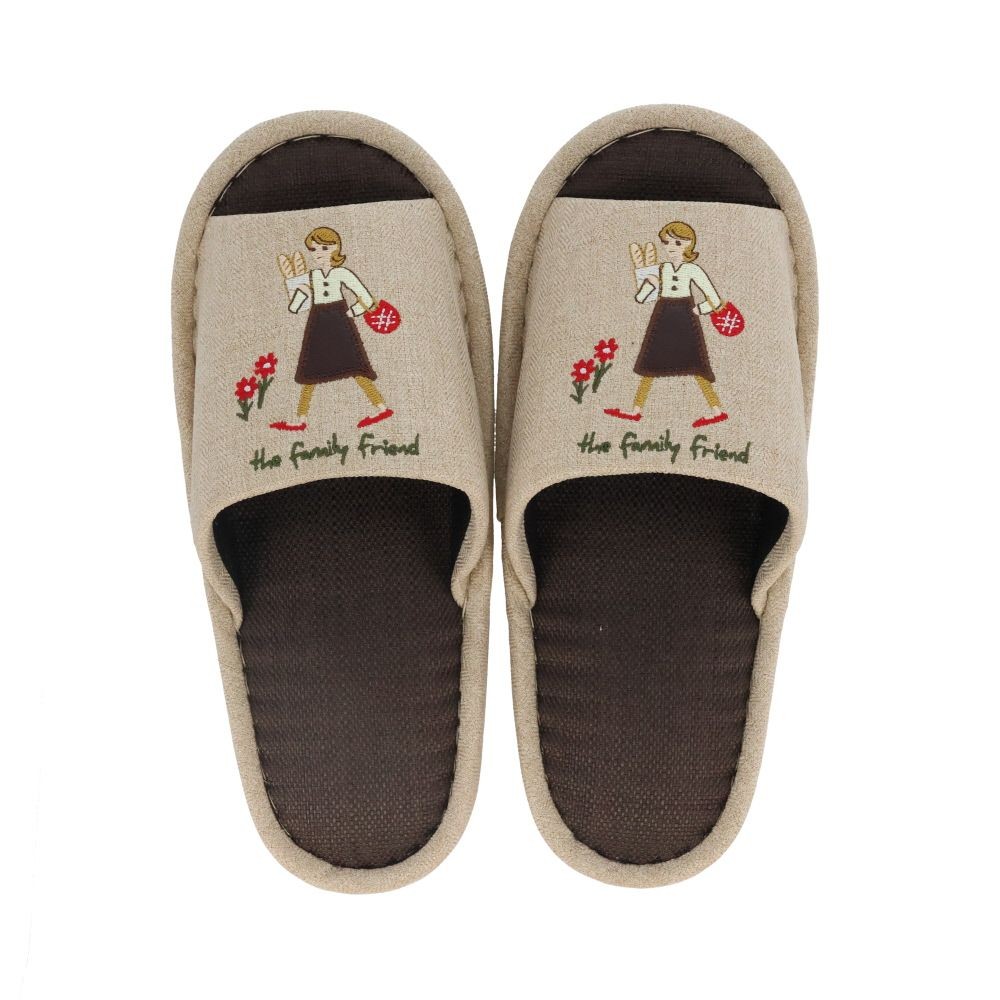 スリッパ　ママ　ＢＥ, ベージュ, Mサイズ