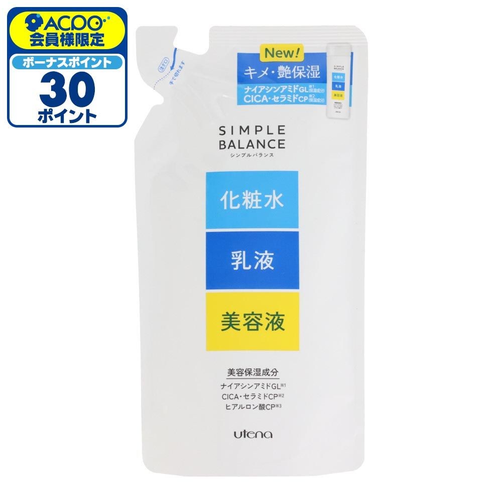 ウテナ　シンプルバランス　うるおいローション　詰替　２００ｍｌ, 保湿液, 200ml