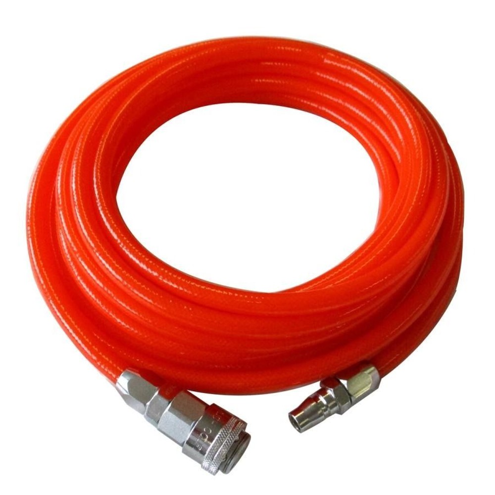 WIZ'A ウィザ エアーホース ワンタッチカプラ付 7m 内径6.5mm&times;外径10mm WZ6510-7, オレンジ, 7m
