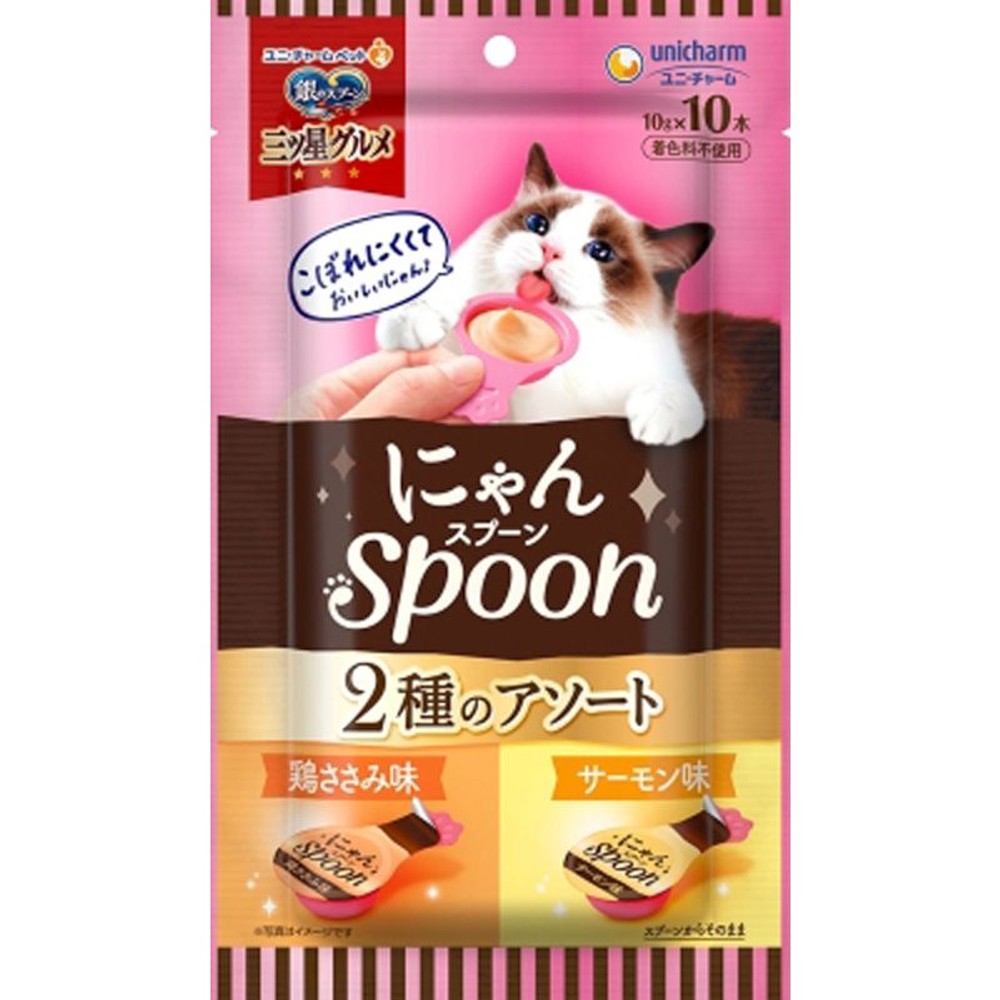 ユニチャーム　にゃんスプーン　ささみ＆サーモン　100ｇ, その他カラー１, その他サイズ１