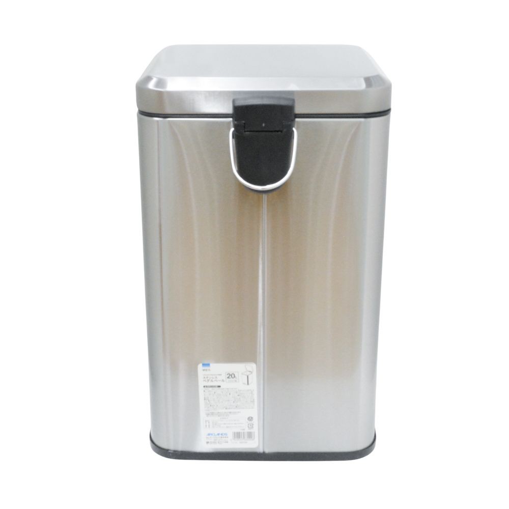 ウィザ WIZ'A ステンレスペダルペール　スクエア型, シルバー, 6.0L