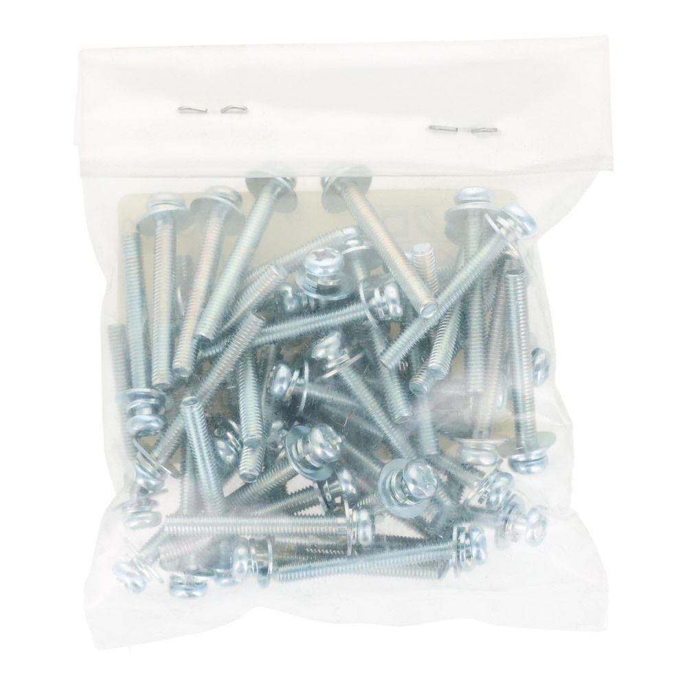 ユニクロ　座金組込ねじ　Ｐー３　Ｍ３&times;２５　５０個入り, ねじ, M3&times;25