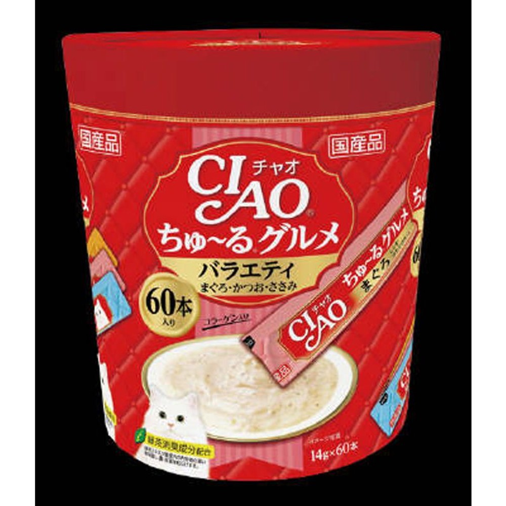 チャオ　ちゅーる　グルメバラエティ　14ｇＸ60, グルメバラエティ, 14g&times;60P