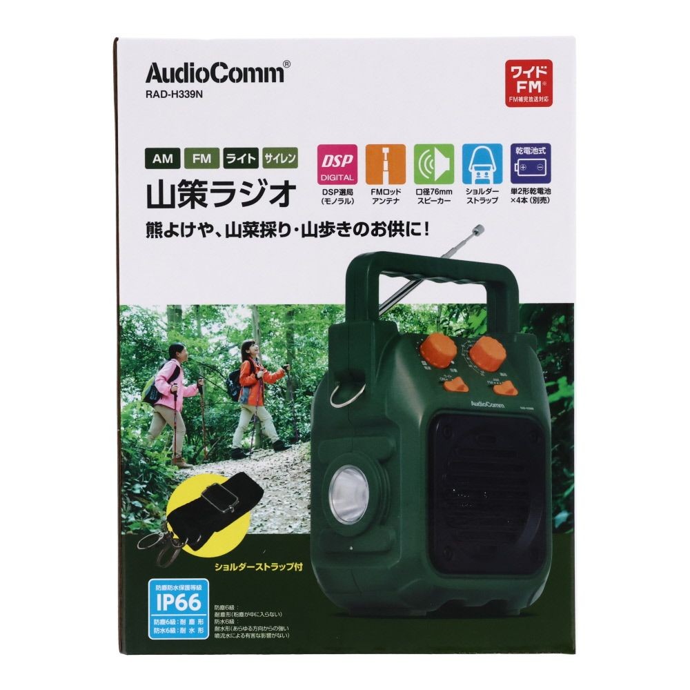 ＯＨＭ　ＡＭ／ＦＭ山策ラジオ　ＲＡＤーＨ３３９Ｎ, グリーン, -
