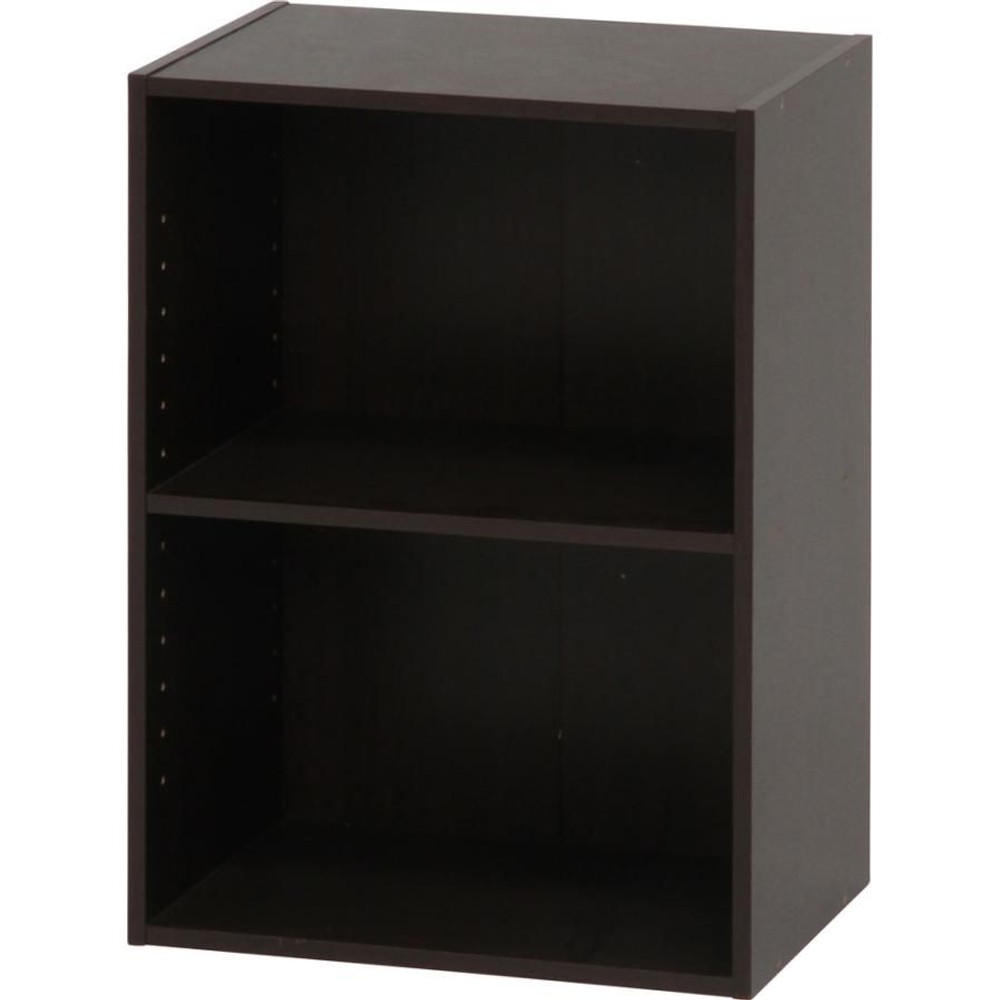 カラーボックス　可動棚2段【メーカー直送・代引不可】, ホワイト, 2段