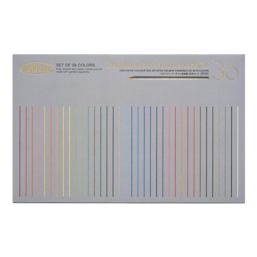 ホルベイン アーチスト 油性色鉛筆 OP930 36色セット (メタルケース入り), アーチスト油性色鉛筆 (メタル, OP930 36色セット