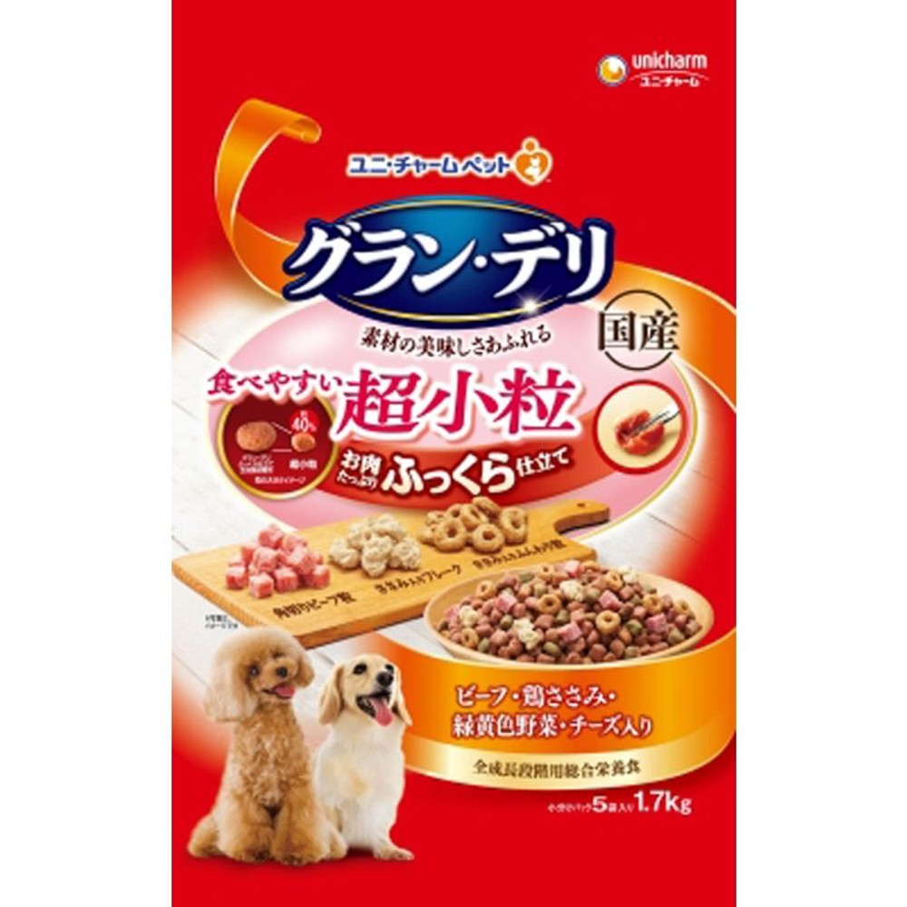 ユニチャーム　グランデリふっくら　超小粒　1．7ｋｇ, 超小粒, 1.7kg