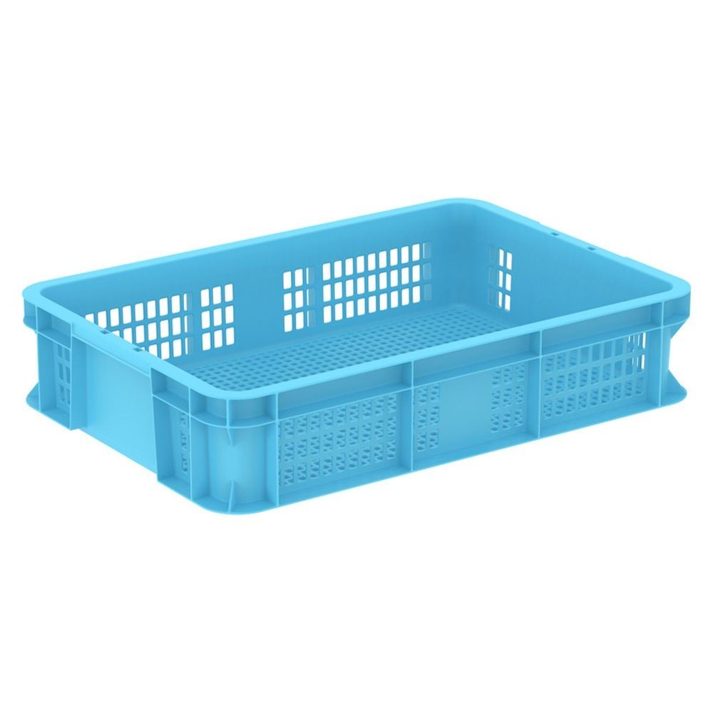 サンコー サンテナー B#18-8 ライトブルー 101893-00 &times;10個セット【メーカー直送・代引不可】【法人限定】【日祝配送不可・時間指定不可】, ライトブルー, 10P