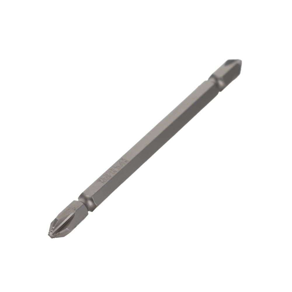 VESSEL ナメないビット（両頭） ＋2&times;110mm 2本組 DZ142110, シルバー, (＋)2&times;110mm