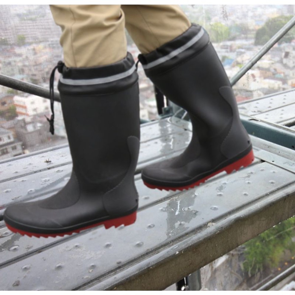 軽くて耐滑にすぐれた長靴, ブラック（3L）, 3L(27.5〜28cm)