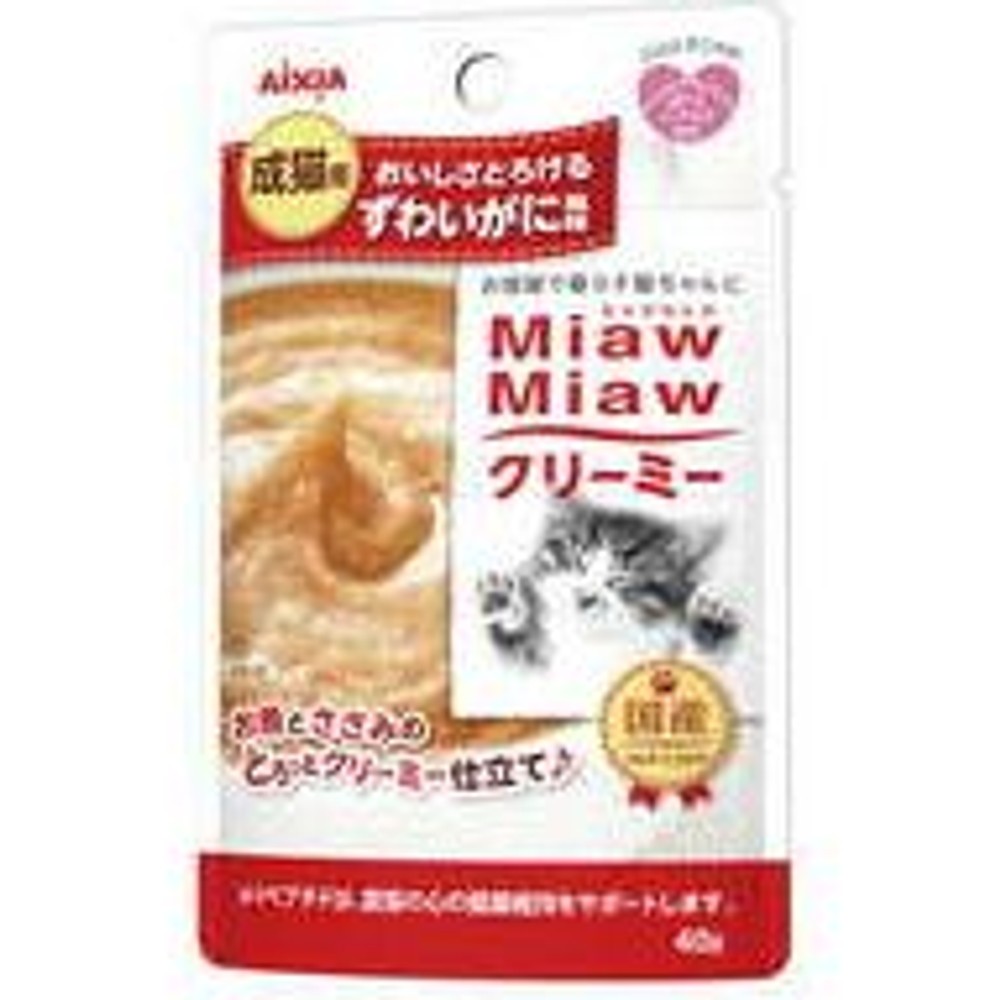ミャウミャウクリーミーパウチ　ずわいがに風味４０ｇ, -, 40g