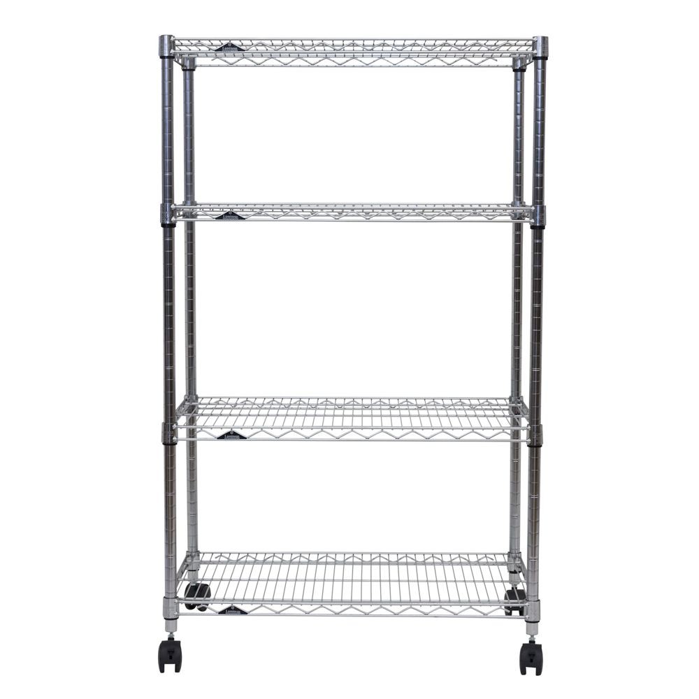 スチールラック 幅75cm 4段 ルミナスホームラック NLH7612-4, シルバー, 4段