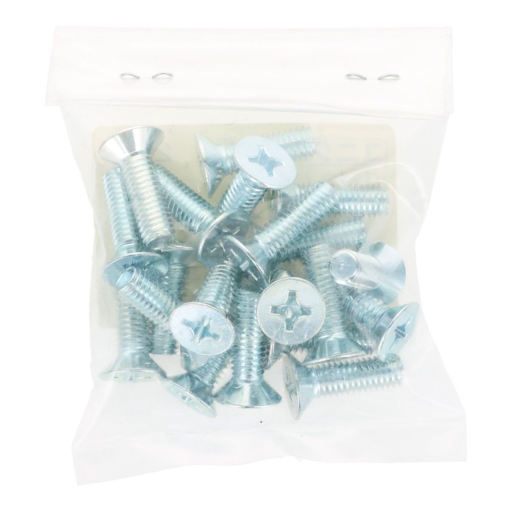 ユニクロ　小ねじ　皿　Ｍ６&times;２０　２０個入り, 小ねじ, M6&times;20