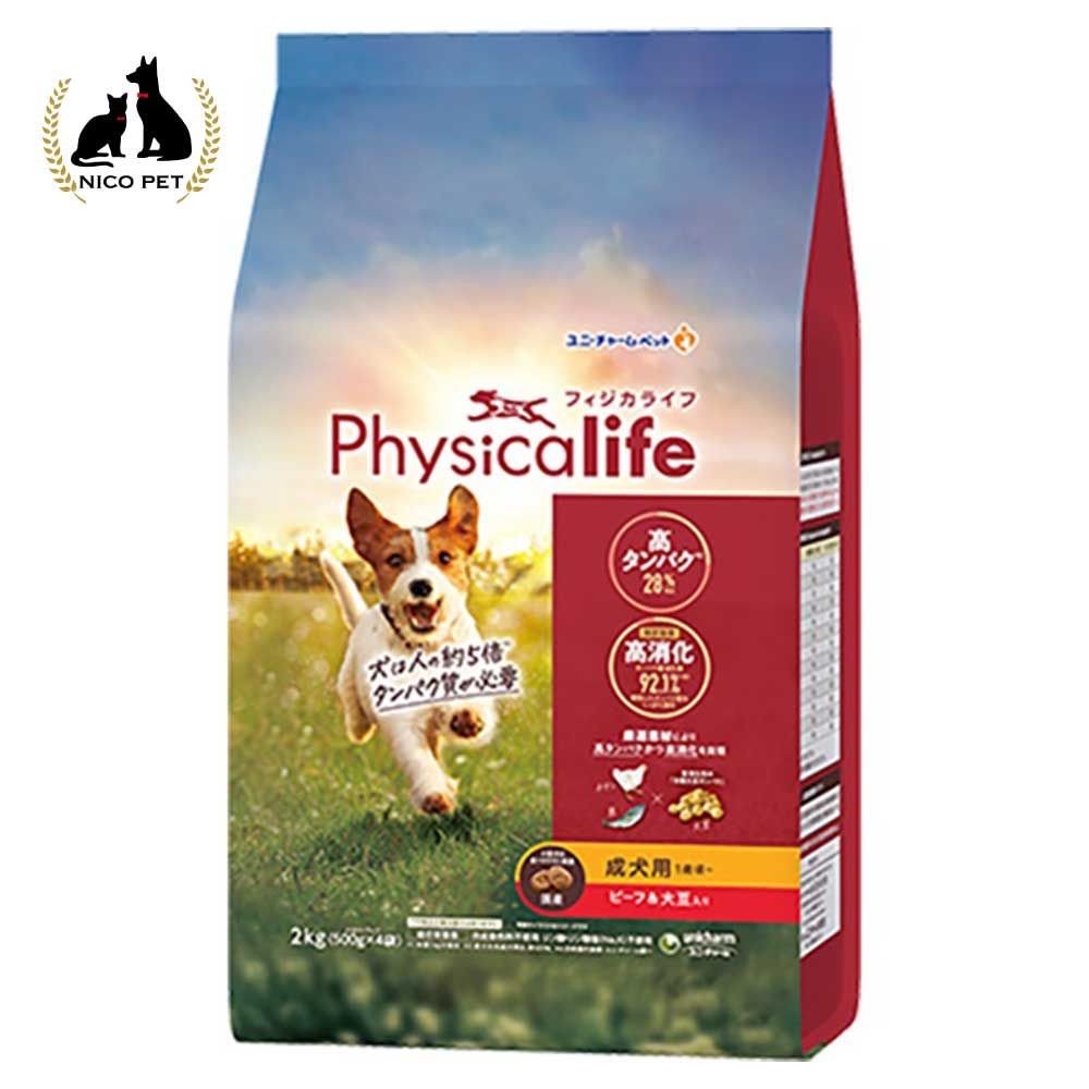 Ｐｈｙｓｉｃａｌｉｆｅ（フィジカライフ）　成犬用　ビーフ＆大豆入り　２ｋｇ, 成犬用, 2kg