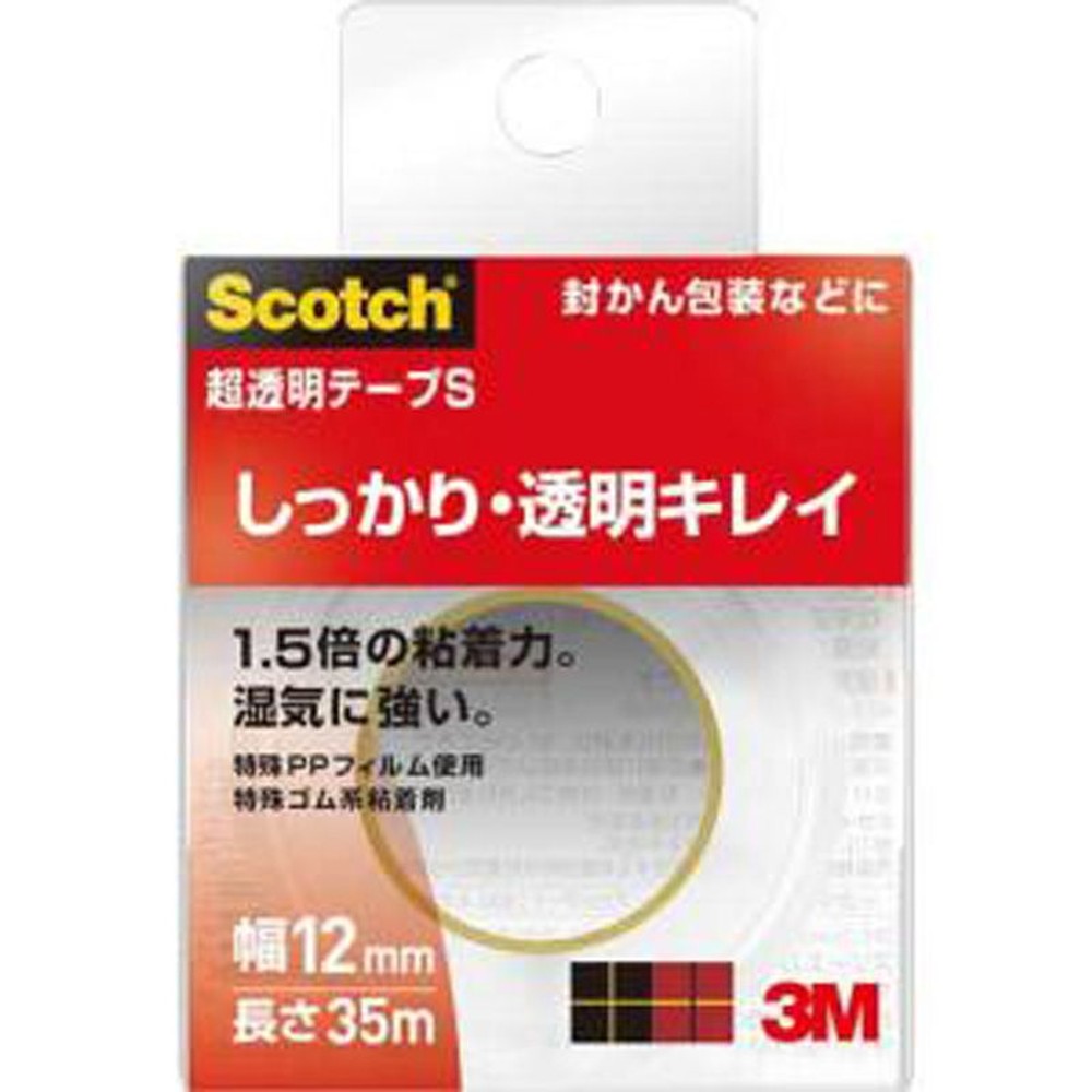超透明テープＳ　詰替え, その他カラー１, 12mm