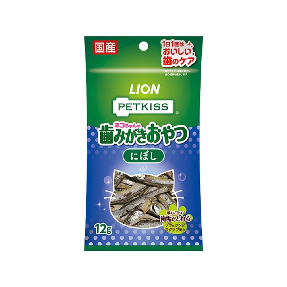 ＬＩＯＮ　ＰＥＴＫＩＳＳ　オーラルケアにぼし　12ｇ, にぼし, 12g