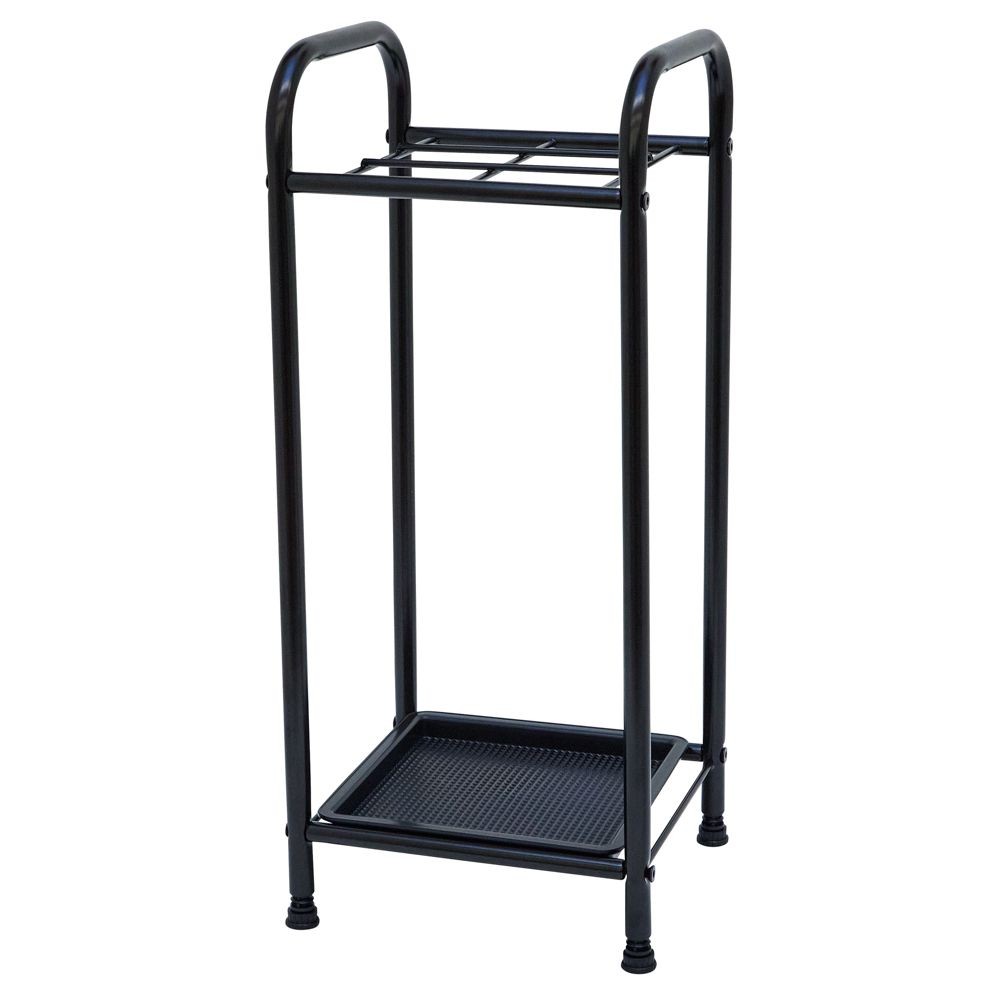 スチール傘立て　６本用　ブラック, ブラック, 6本用