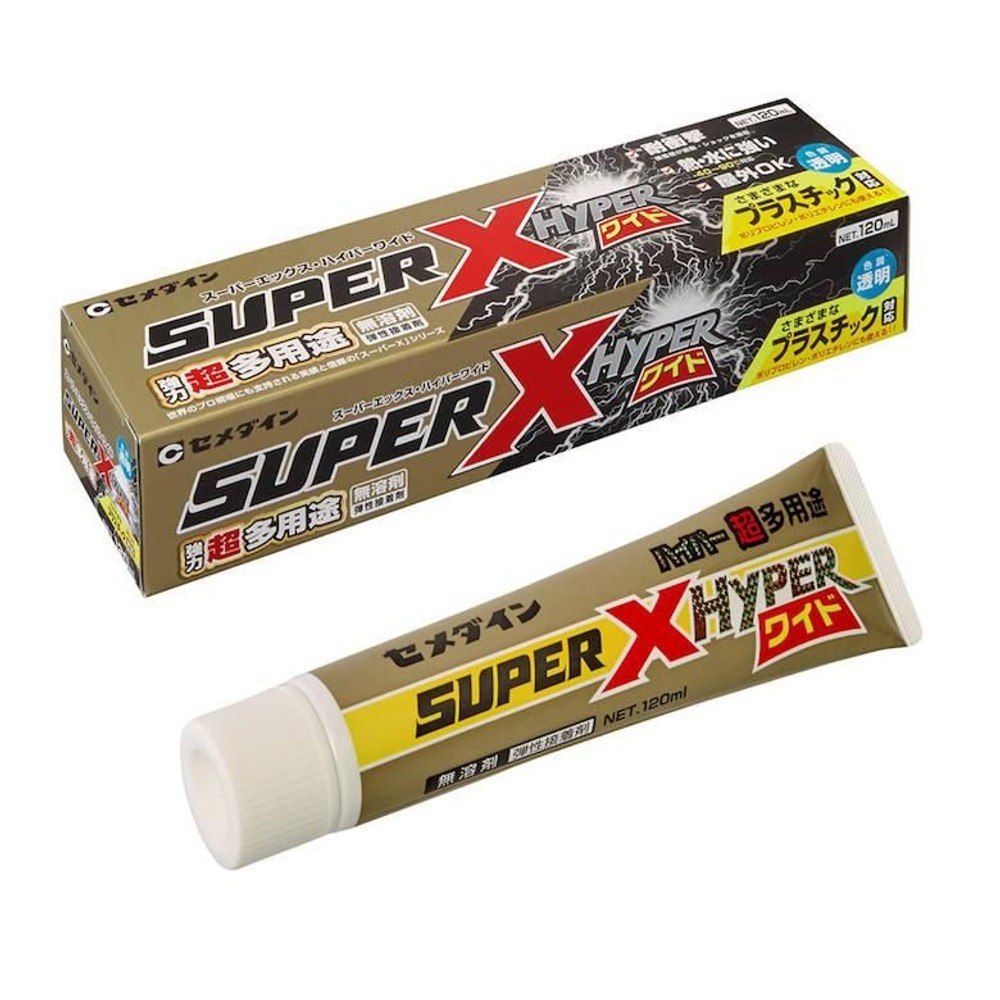 セメダイン スーパーX ハイパーワイド 120ml AX-177, クリア, 120ml