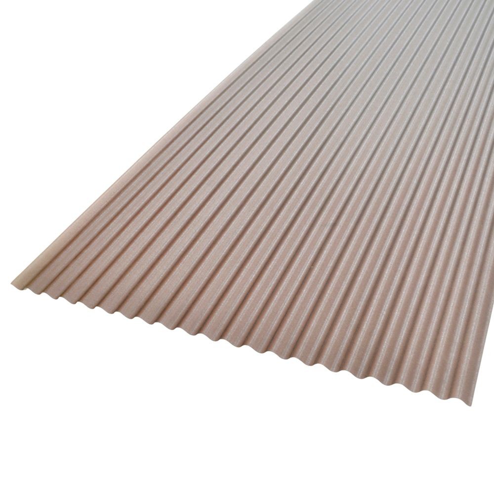 ヒシ波ポリカ　９尺　マットブラウン　 660&times;2730mm, マットブラウン, 1枚