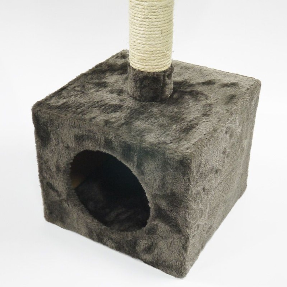 キャットタワー　ソファー付　ブラウン, ブラウン（1段）, 1段