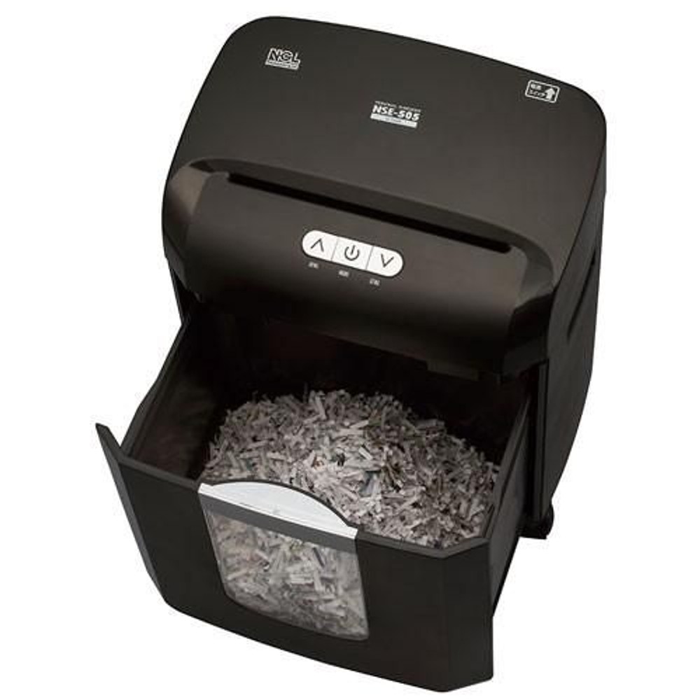 パーソナルシュレッダ  NSE-506BK【メーカー直送・代引不可】【法人限定】, ブラック, A4