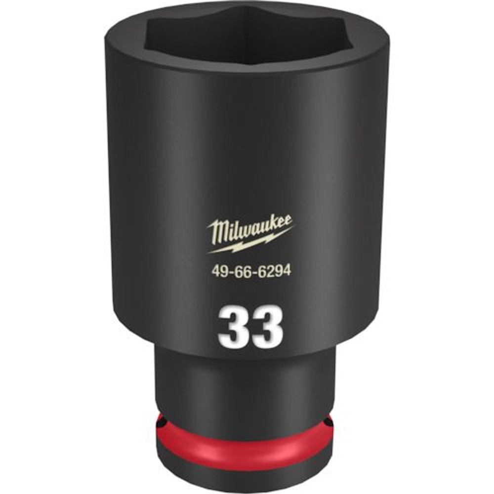 milwaukee SHOCKWAVE IMPACT DUTY ディープインパクトソケット 1/2インチ(12.7mm)角 33mm, 49-66-6294, 33mm