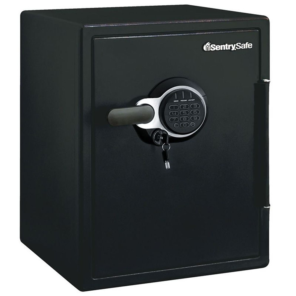 【廃棄料無料・開梱・設置費込】セントリー耐火・耐水金庫  JFW205GGL テンキー式 1時間耐火 56.6L【メーカー直送・代引不可】, ブラック, 56.6L
