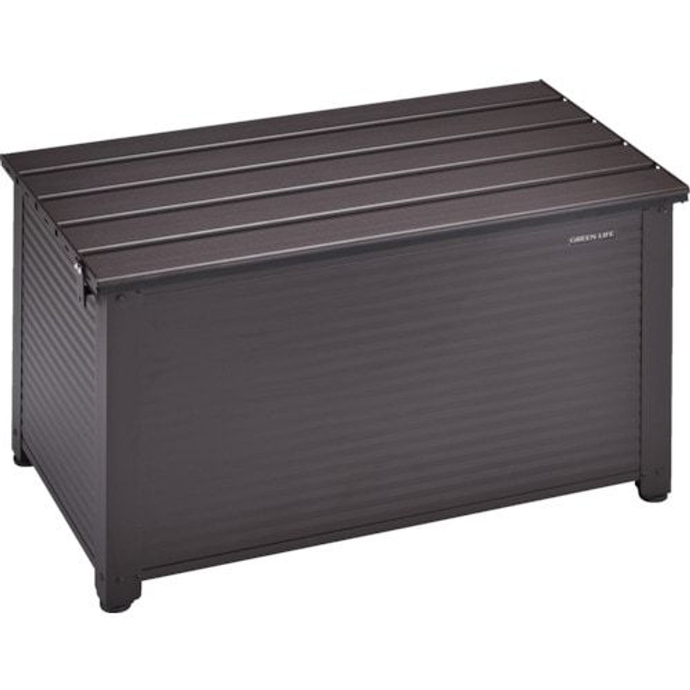 アルミベンチストッカー84 ABS-84P(BR) ブラウン【メーカー直送・代引不可】, ブラウン, 幅84cm×奥行45.5cm×高さ48cm