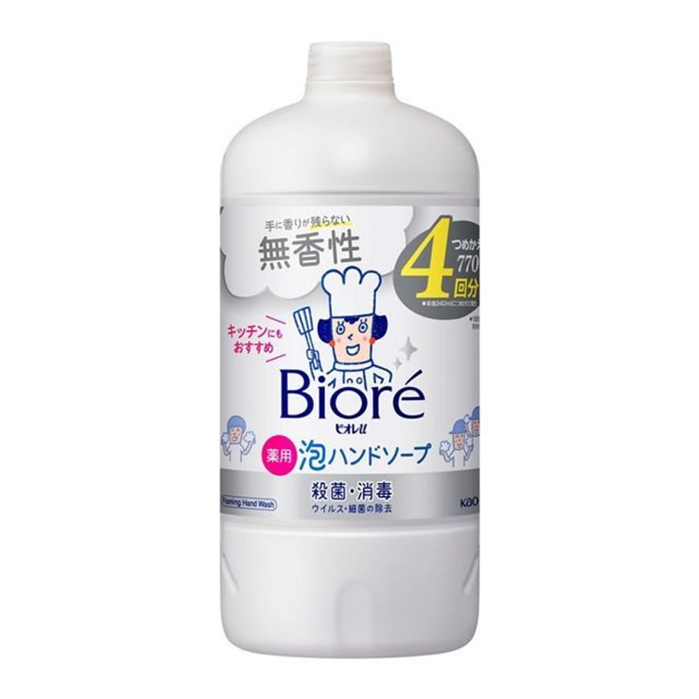 ビオレｕ　泡ハンドソープ　無香性　つめかえ用　７７０ｍｌ, 無香性, 770ml